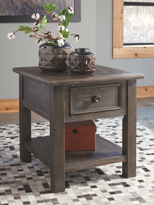 Wyndahl - Rustic Brown - Rectangular End Table