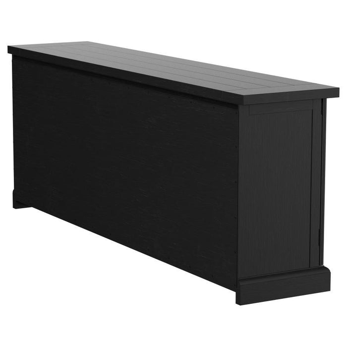 Florence - 4-Door Dining Sideboard Buffet Cabinet - Antique Black