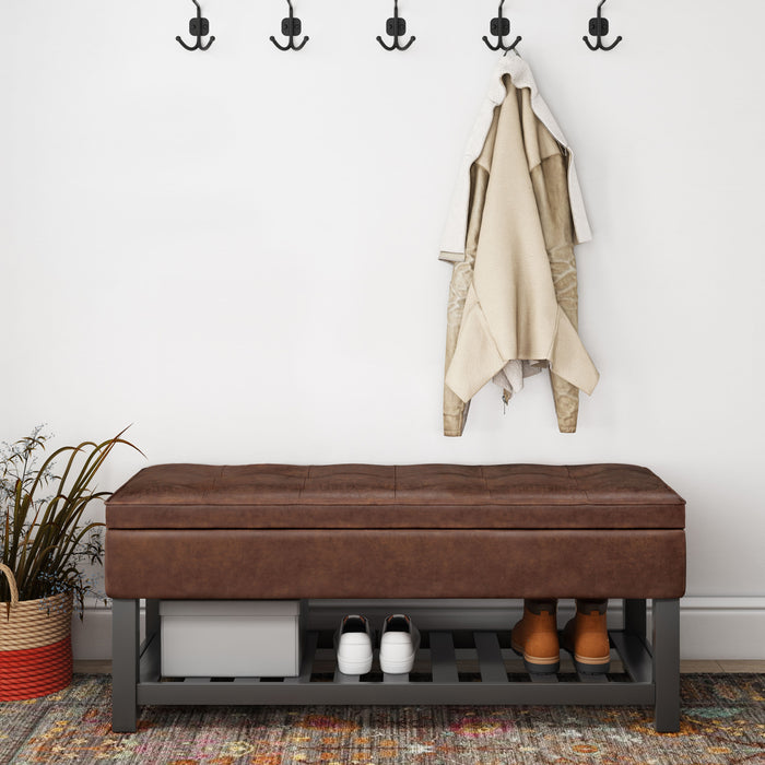 Cosmopolitan - Storage Ottoman Bench with Open Bottom