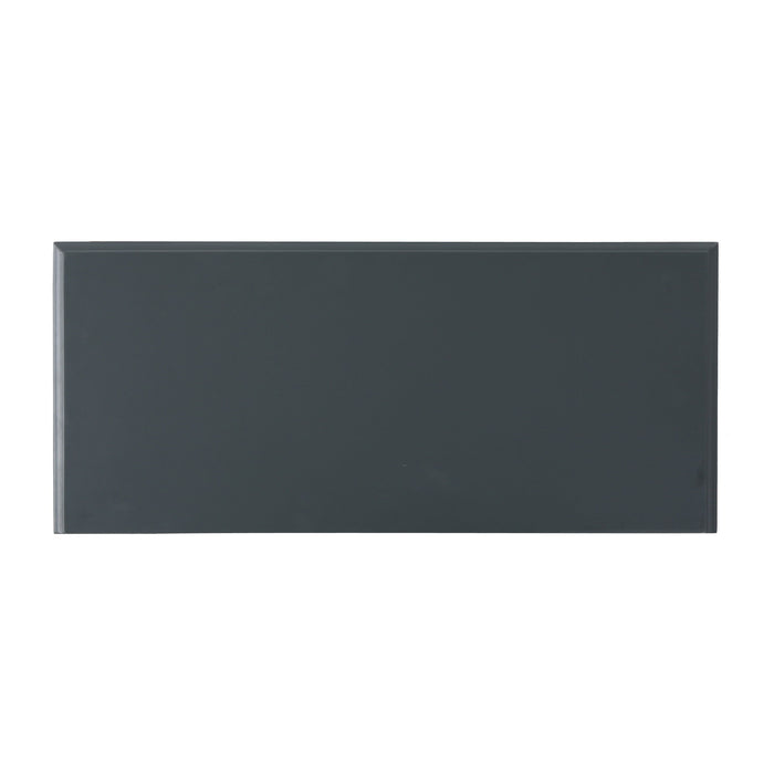 Firwood Mirror Finished Double Door Cabinet - Charcoal Gray