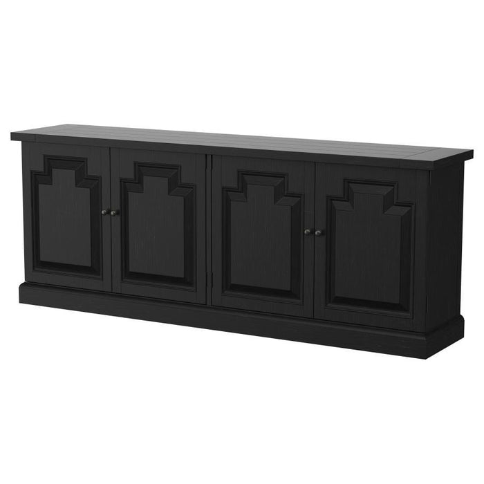 Florence - 4-Door Dining Sideboard Buffet Cabinet - Antique Black