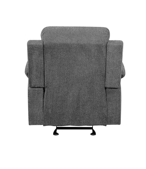 Kalen - Chenille Glider Recliner - Gray