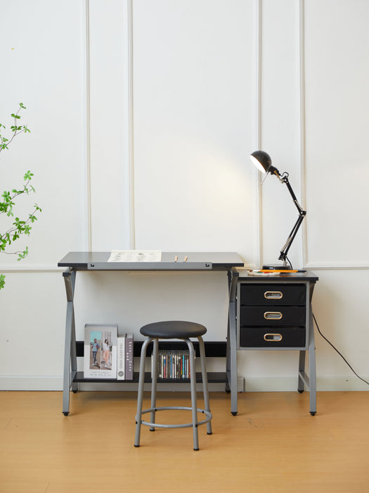 Drafting Table With Stool