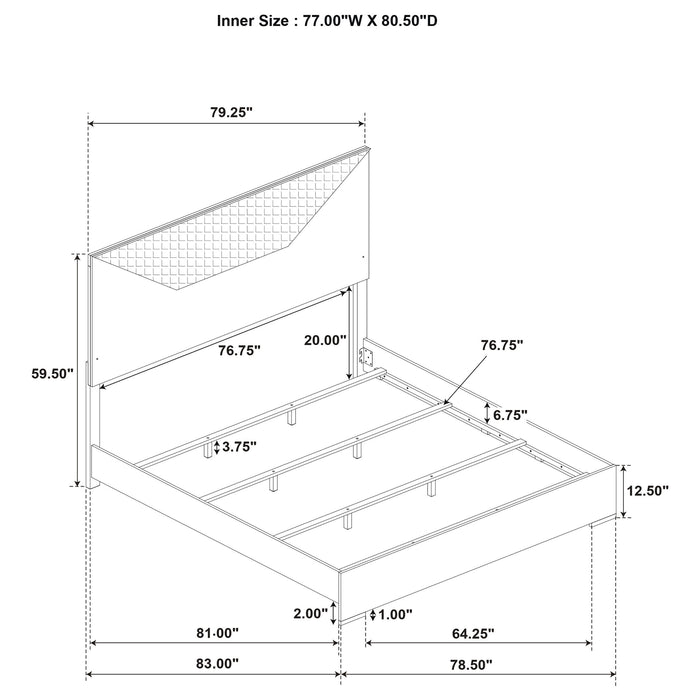 Ives - Panel Bed LED Headboard