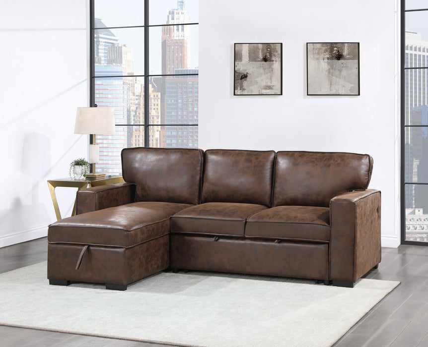 Territory - Reversible Pull Out Sofa Bed - Coffee