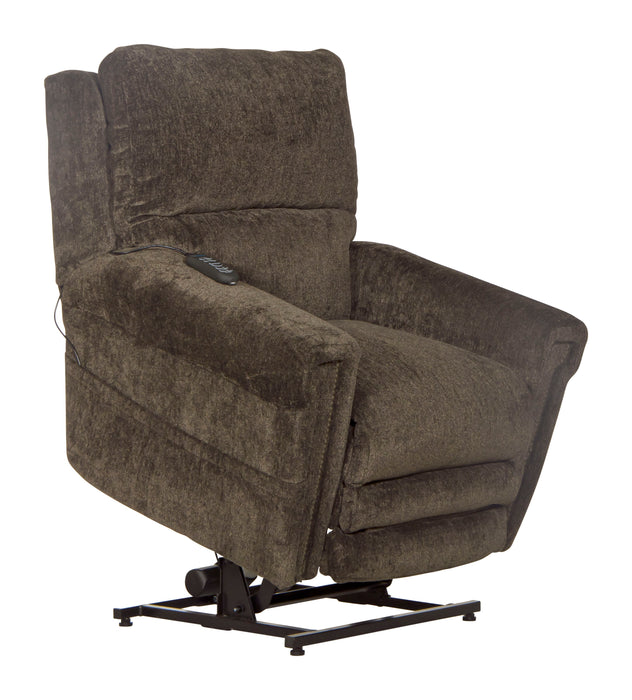 Warner - Power Headrest With Lumbar Power Lay Flat Recliner