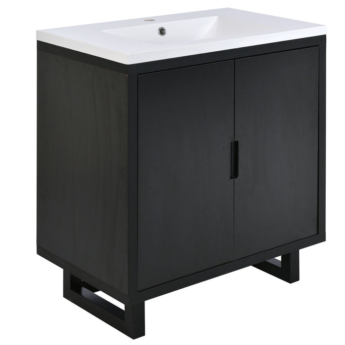 Bathroom Vanity Set With Sink, Combo Cabinet, Bathroom Storage Cabinet, Solid Wood Frame