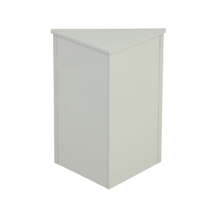 Triangle Bathroom Storage Cabinet With Adjustable Shelves, Freestanding Floor Cabinet For Home Kitchen