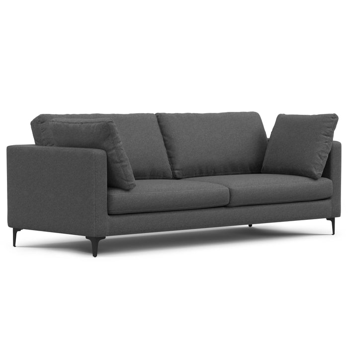 Ava - 90" Mid Century Sofa with Ottoman Set