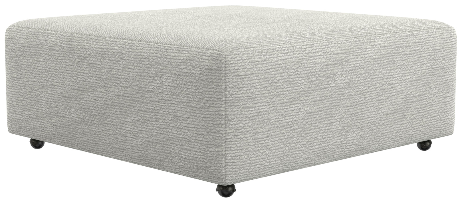 Majesty - Castered Cocktail Ottoman - White