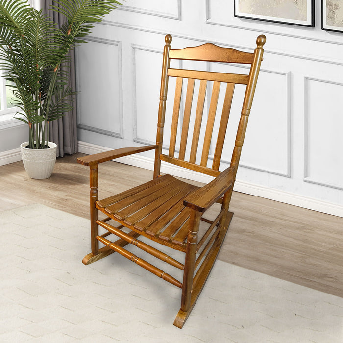 Balcony Porch Adult Rocking Wood Chair