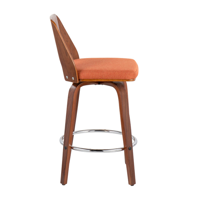 Trilogy - Mid Century Modern Counter Stool (Set of 2)