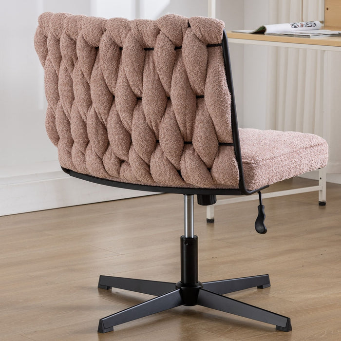 Armless Office Desk Chair No Wheels