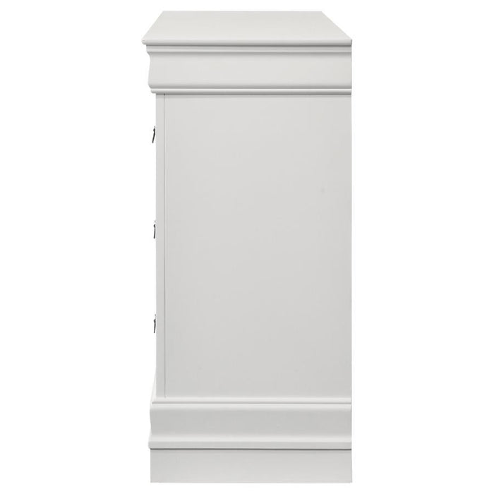 Louis Philippe - 6 Drawers Dresser - White