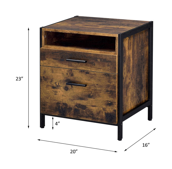 Juvanth - Rustic Nightstand - Oak