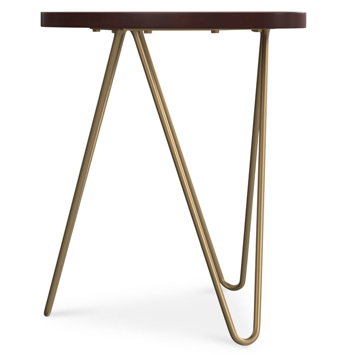 Patrice - Metal and Wood Accent Table