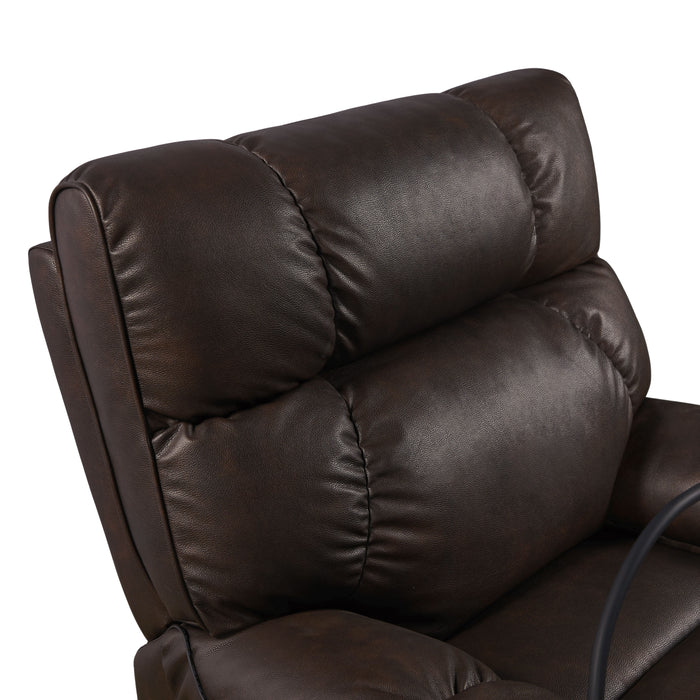 Recliner Chair With Phone Holder, Electric Power Lift Recliner Chair With 2 Motors Massage And Heat For Elderly, 3 Positions, 2 Side Pockets, Cup Holders