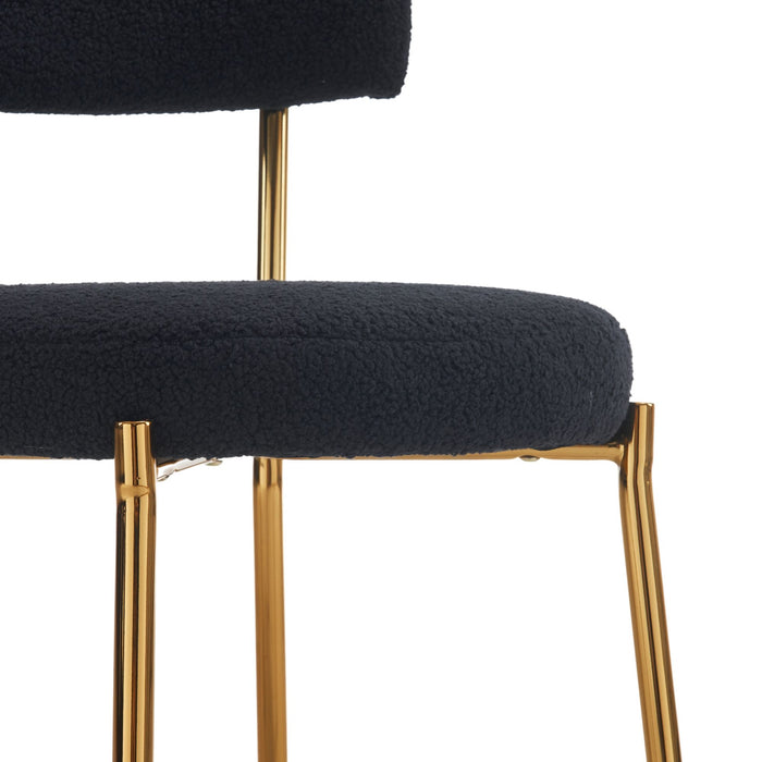 Mid-Century Modern Dining Chairs - Gold Legs