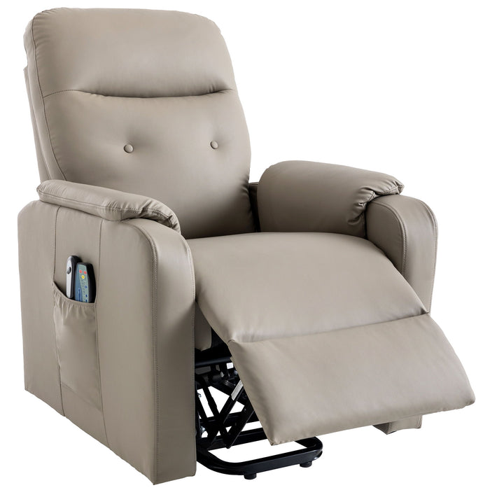 Massage Recliner Chair Electric Power Lift Chairs With Side Pocket, Adjustable Massage And Heating Function For Adults And Seniors