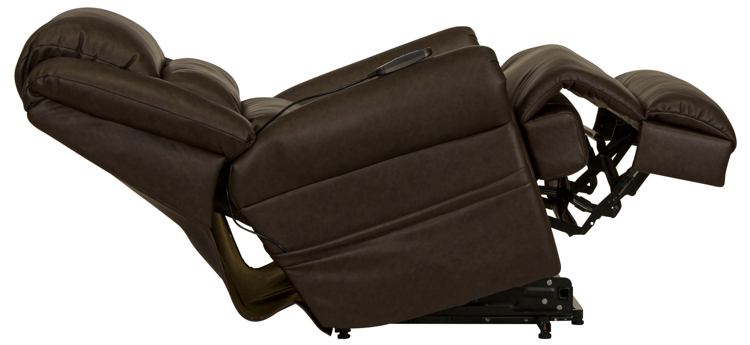 Muncy - Power Lift Chaise Recliner With Dual Motor & Zero Gravity - Walnut