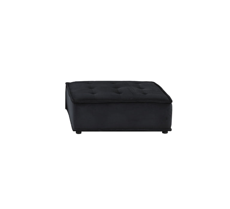 Anna - Velvet Sectional Sofa Ottoman