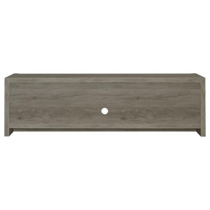 Burke - 2-Door TV Console - Gray Driftwood