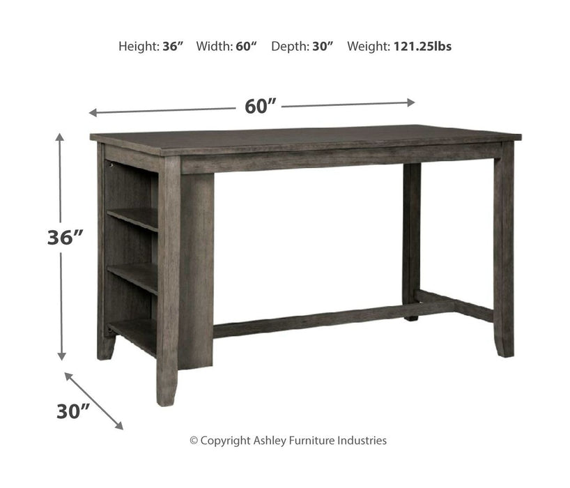 Caitbrook - Rectangular Counter Table Set