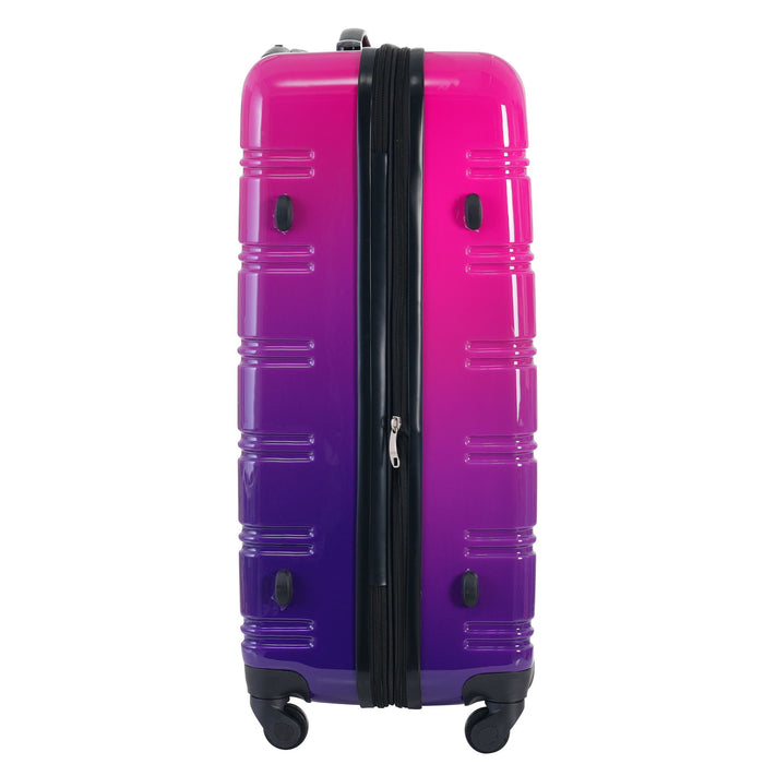 Hardshell Luggage Sets 3 Piece Gradient Color Expandable Suitcase With Spinner Wheels And Tsa Lock Lightweight 20" 24" 28" Available