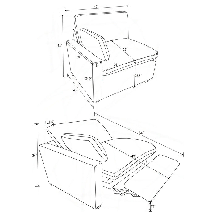 Collins - Modular Power Sofa