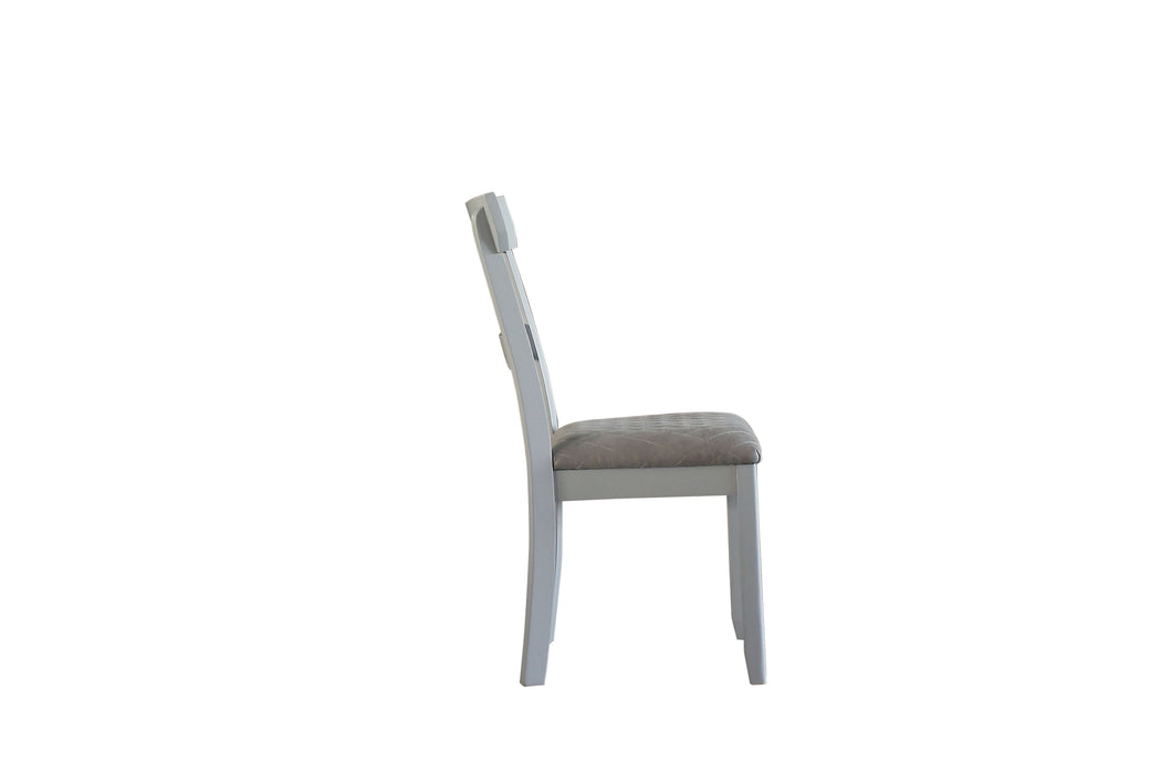 House Marchese - Two Tone Side Chair (Set of 2) - Gray / Pearl Gray