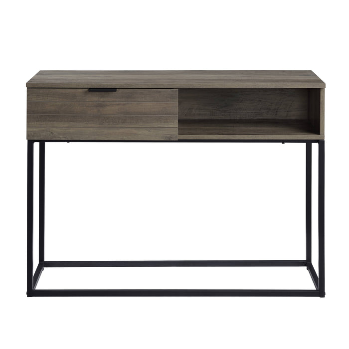 Galeno - Legs Writing Desk - Rustic Oak / Black