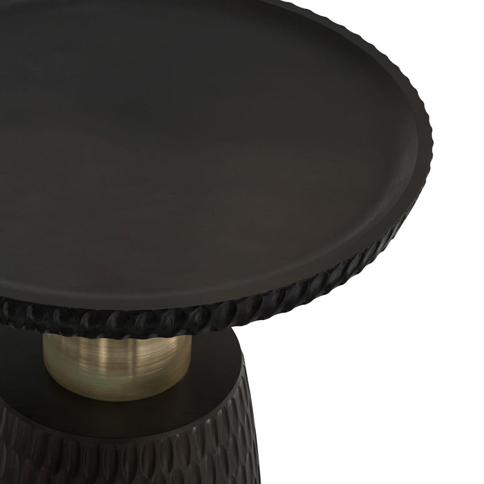 Breanna - Side Table - Black, Gold