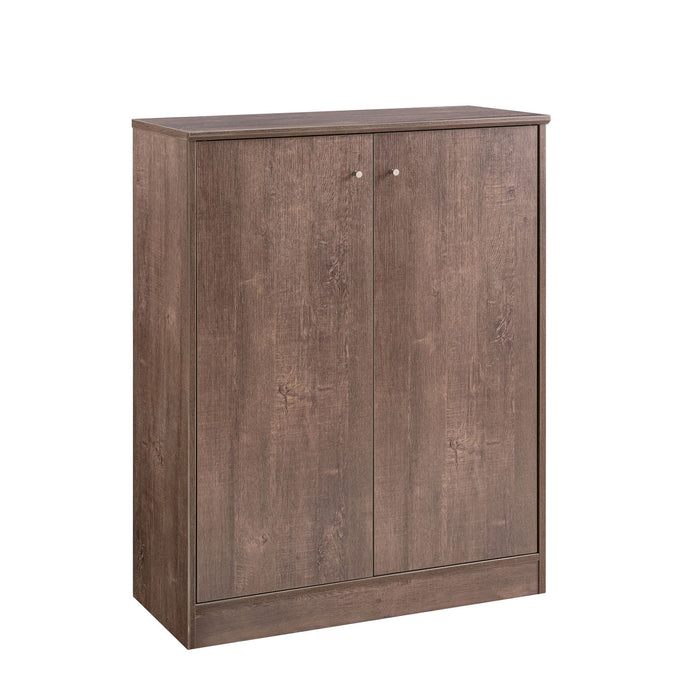 Shoe/Storage Cabinet With Two Doors Five Shelves