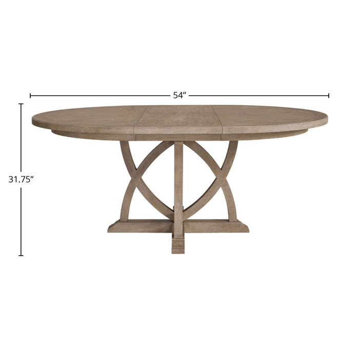 Round Dining Extendable Dining Table - Sand