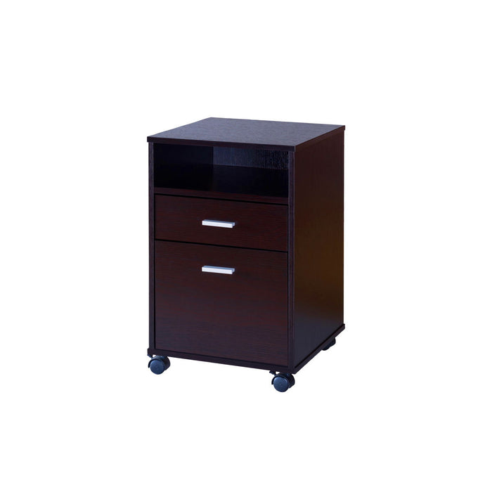 Mobile File Cabinet, Home/Work Cabinet With Two Drawers
