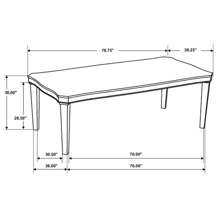 Ronnie - Starburst Dining Table Set