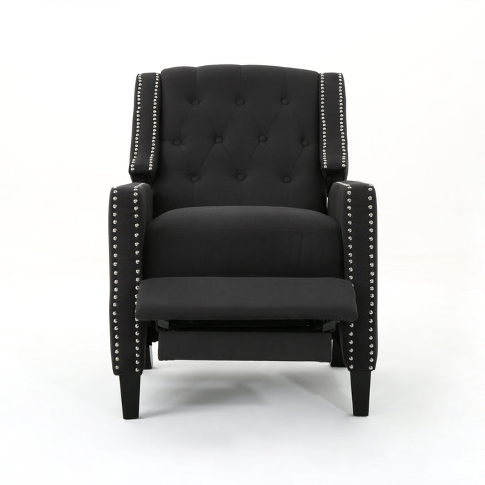 Push Back Chair Classic Fabric - Dark Gray