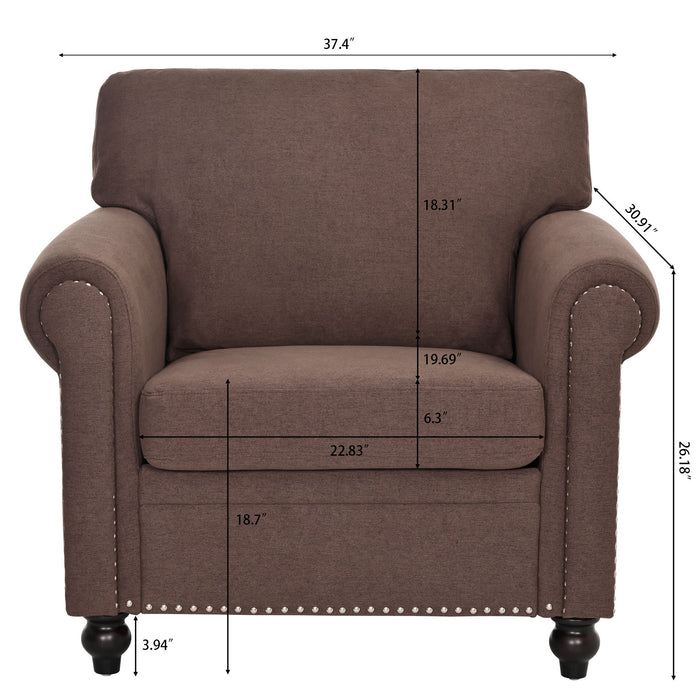 37.4" 1 Seater Sofa