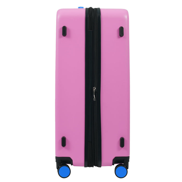 Hardshell Luggage Sets 3 Pieces Contrast Color Suitcase With Spinner Wheels And Tsa Lock 20" 24" 28" Available