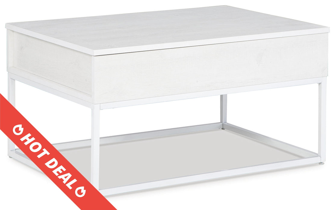 Deznee - White - Lift Top Cocktail Table