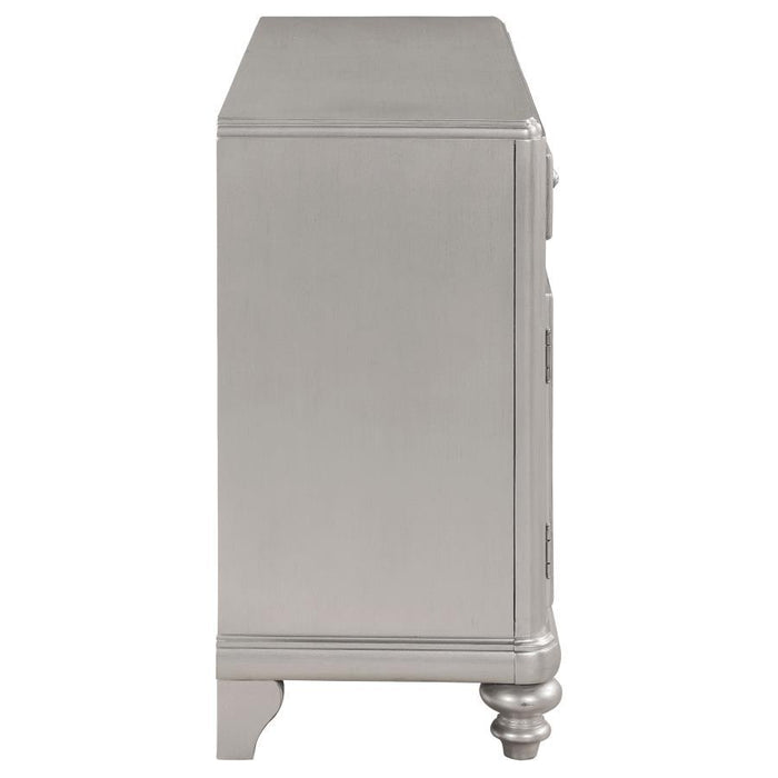 Bling Game - 5-Drawer Dining Server - Metallic Platinum