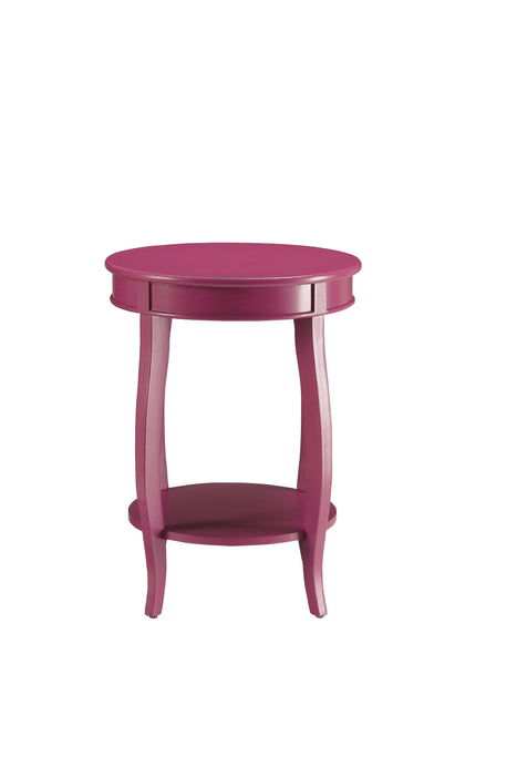 Aberta - Accent Table With 1 Layer Of Storage - Purple