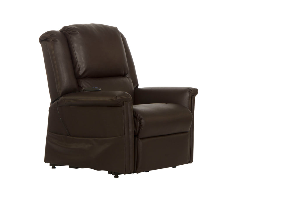 Elsie - Power Lift Power Lay Flat Recliner - Beige - Fabric