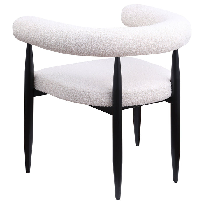 Camden - Boucle Upholstered Dining Side Chair (Set of 2) - Cream