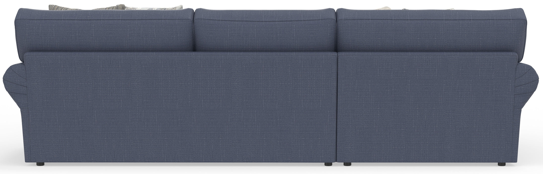 Cape May - Sofa Chaise With Comfort Coil Seating, 41" Cocktail Ottoman And 5 Accent Pillows