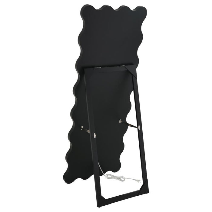 Brixey - LED Lighting Standing Floor Mirror - Black