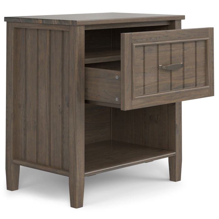 Lev - Bedside Table - Smoky Brown