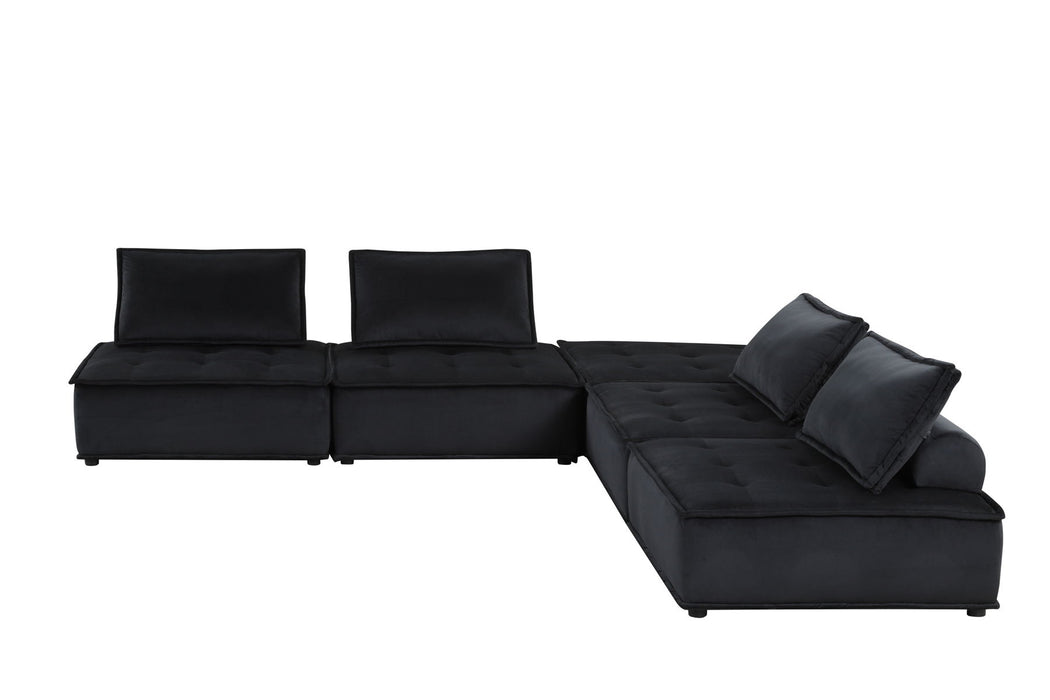 Anna - Velvet Sectional Sofa