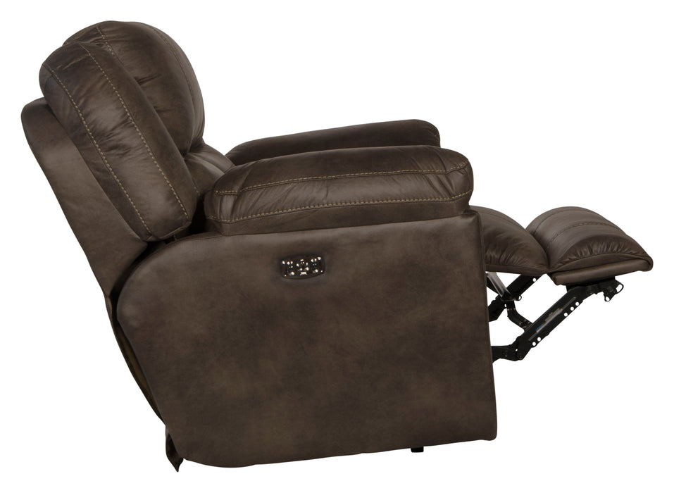 Ferrington - Power Lay Flat Recliner with Power Adjustable Headrest & Lumbar