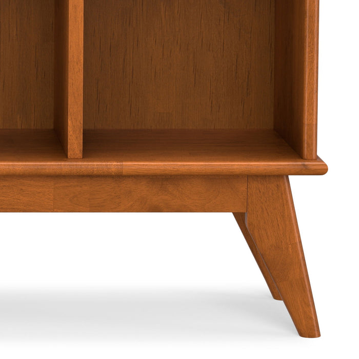 Draper - Mid Century 8 Cube Storage Sofa Table - Teak Brown